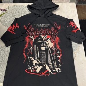 Killstar Black and Red Occult Hoodie